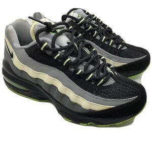 Vintage Nike Air Max 95 - Black Grey Ivory Neon Green - US 4Y Kids Unisex
